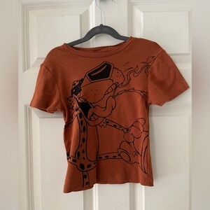 Kids Rust Orange Cheetos Chester The Cheetah
Short Sleeve t-shirt, small